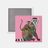 リングや輪テールルムールラブピンク マグネット (正面/裏面)