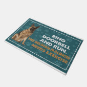 リングや輪ドアベル走とベルギーマリノワの必要性 ドアマット (アングル)