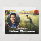 リングや輪ネックキジオンドリ記念碑 招待状 (正面)