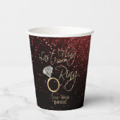 リングや輪バチェロレッテの前の最後の浮動 – 赤 紙コップ (裏面)