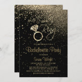 リングや輪バチェロレッテの前の最後の発生 – 金ゴールド 招待状 (正面/裏面)