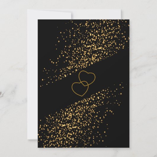 リングや輪バチェロレッテの前の最後の発生 – 金ゴールド 招待状 (裏面)