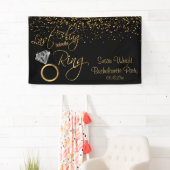 リングや輪バチェロレッテの前の最後の発生 – 金ゴールド 横断幕 (インサイチュ)