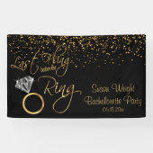 リングや輪バチェロレッテの前の最後の発生 – 金ゴールド 横断幕 (横)