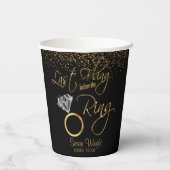 リングや輪バチェロレッテの前の最後の発生 – 金ゴールド 紙コップ (裏面)