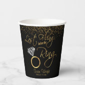 リングや輪バチェロレッテの前の最後の発生 – 金ゴールド 紙コップ (正面)
