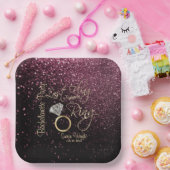 リングや輪バチェロレッテバラ金ゴールドの前の最後の発生 ペーパープレート (パーティー)