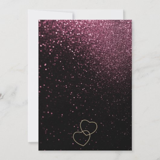 リングや輪バチェロレッテバラ金ゴールドの前の最後の発生 招待状 (裏面)