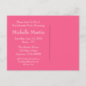 リングや輪バチェロレッテ前の最後の興行成績 インビテーションポストカード (裏面)