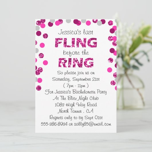 リングや輪バチェロレッテ前の最後の興行成績 招待状 (スタンド正面)