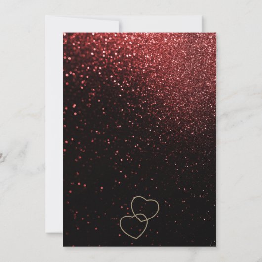 リングや輪バチェロレッテ赤の前の最後の浮動 招待状 (裏面)