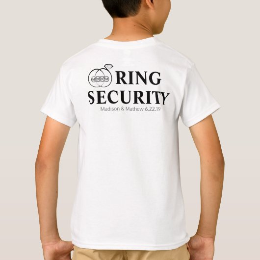 リングや輪ベアラセキュリティTシャツ Tシャツ (裏面)