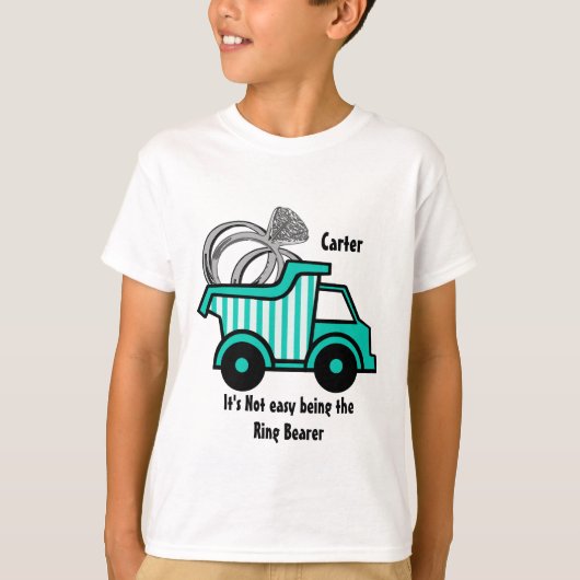 リングや輪ベアラダンプトラック Tシャツ (正面)
