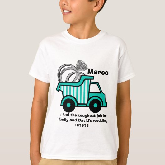 リングや輪ベアラダンプトラック Tシャツ (正面)