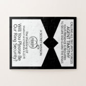 リングや輪ベアラパズル招待状 ジグソーパズル (横)