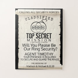 リングや輪ベアラパズル招待状 ジグソーパズル