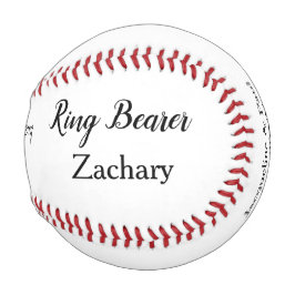 リングや輪ベアラパーソナライズされたー名 野球ボール