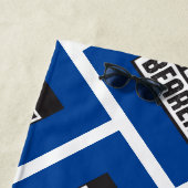 リングや輪ベアラビーチタオルブルー&ブラックコレクション ビーチタオル (インサイチュ)