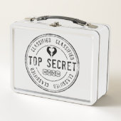 リングや輪ベアラーのセキュリティボックス メタルランチボックス (正面)