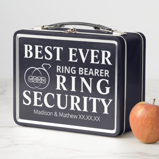 リングや輪ベアラーのトップシークレットリングや輪セキュリティボックス メタルランチボックス (インサイチュ)