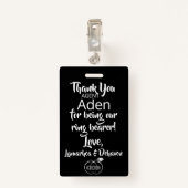 リングや輪ベアラーセキュリティバッジ バッジ (裏面クリップ)