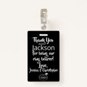 リングや輪ベアラーセキュリティバッジ バッジ (裏面クリップ)