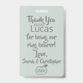 リングや輪ベアラーセキュリティバッジ バッジ (裏面)