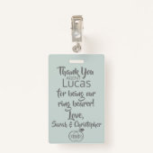 リングや輪ベアラーセキュリティバッジ バッジ (裏面クリップ)