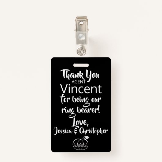 リングや輪ベアラーセキュリティバッジ バッジ (裏面クリップ)