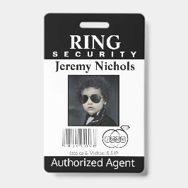 リングや輪ベアラーセキュリティバッジ バッジ