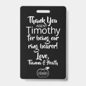 リングや輪ベアラーセキュリティバッジ バッジ (裏面)