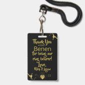 リングや輪ベアラーセキュリティバッジ バッジ (裏面(ネックストラップ付))