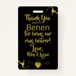 リングや輪ベアラーセキュリティバッジ バッジ