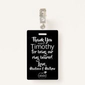 リングや輪ベアラーセキュリティバッジ バッジ (裏面クリップ)