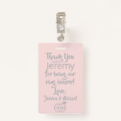 リングや輪ベアラーセキュリティバッジ バッジ (裏面クリップ)