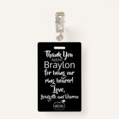 リングや輪ベアラーセキュリティバッジ バッジ (裏面クリップ)