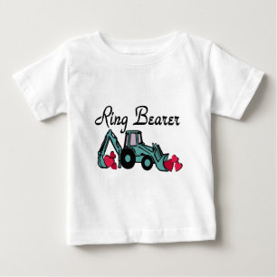 リングや輪ベアラーバックホー ベビーTシャツ