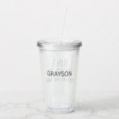 リングや輪ベアラー照合ブライダルパーティ名 アクリルタンブラー (裏面)