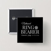リングや輪ベアラ結婚ーズ 缶バッジ (正面&裏面)