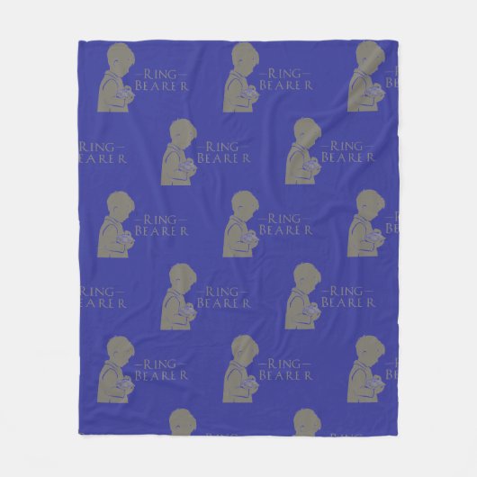 リングや輪ベアラ記念 フリースブランケット (正面)