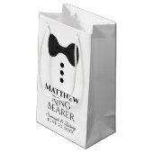 リングや輪ベー結婚ラーの抱き枕とブラックタイスモール スモールペーパーバッグ (裏面アングル)