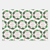 リングや輪ホリーイエス理由シーズン大事な行事 ラッピングペーパーシート (正面)