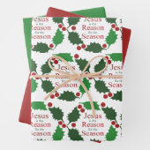 リングや輪ホリーイエス理由シーズン大事な行事 ラッピングペーパーシート (インサイチュ)