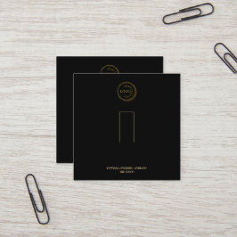 リングや輪ホルダー表示ロゴを黒に追加 スクエア名刺