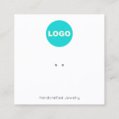 リングや輪ホルダー追加ロゴ正方形ディスプレイスクエア スクエア名刺 (正面)