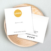 リングや輪ホルダー追加ロゴ正方形ディスプレイ スクエア名刺