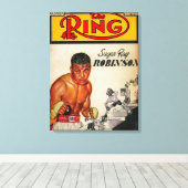 リングや輪マガジンカバー2 キャンバスプリント (インサイチュ (ウッドフロア))