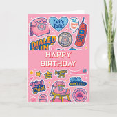 「リングや輪リングや輪!ガールズハッピーバースデー カード (正面)