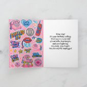 「リングや輪リングや輪!ガールズハッピーバースデー カード (内部)