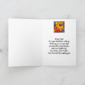 「リングや輪リングや輪!It's Your Day」ガールズハッピーバースデー カード (内部)